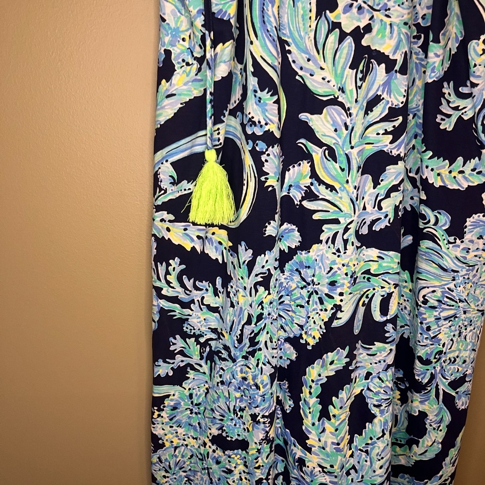 Lilly Pulitzer Margot Swing Dress High Tide Navy Scuba Doo Women’s Small - Picture 2 of 13